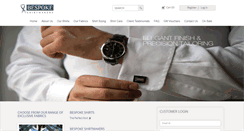 Desktop Screenshot of bespokeshirtmakers.com