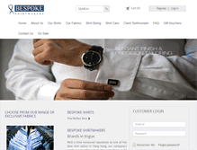 Tablet Screenshot of bespokeshirtmakers.com